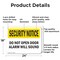 Signmission Do Not Open Door Alarm Will Sound OSHA Security Notice Sign, Aluminum, 24in W x 18in L, 2PK OS-2PACK-SN-A-1824-L-11520 - alternate 7